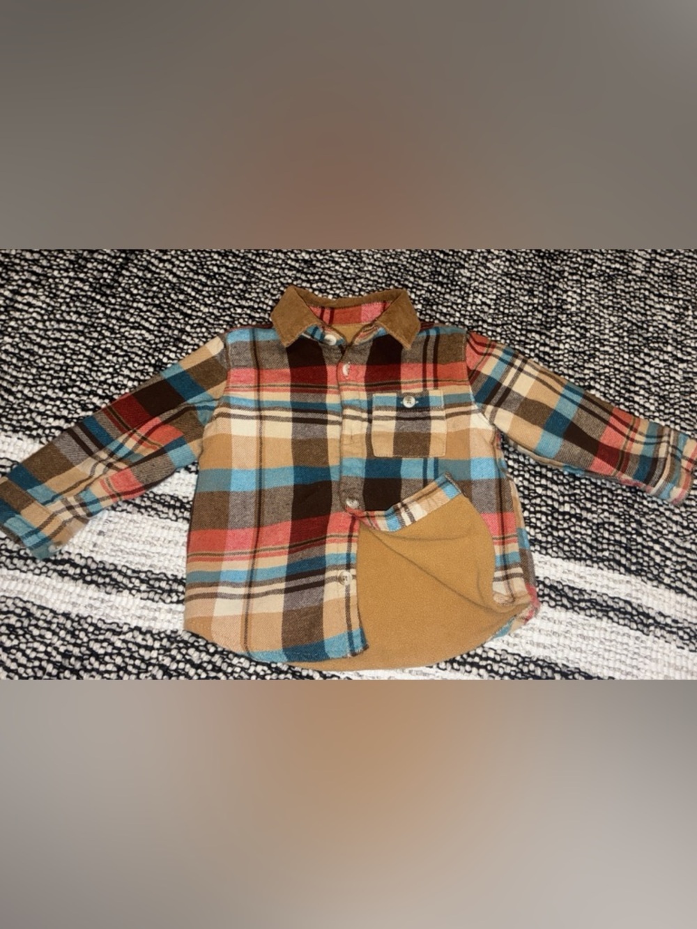 BUNDLE OF 2 
Old Navy Kids Plaid Button-Up Shacket Style
Little Planet Pumpkin
